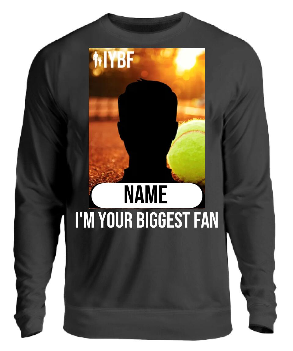 Tennisspieler Fan Sweatshirt für Männer und Frauen