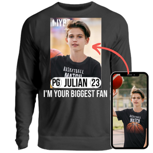 Basketballspieler Fan Sweatshirt bei IYBF - I'm Your Biggest Fan