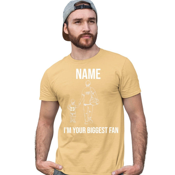 Papa Basketball Herren T-Shirt IYBF - I'm Your Biggest Fan